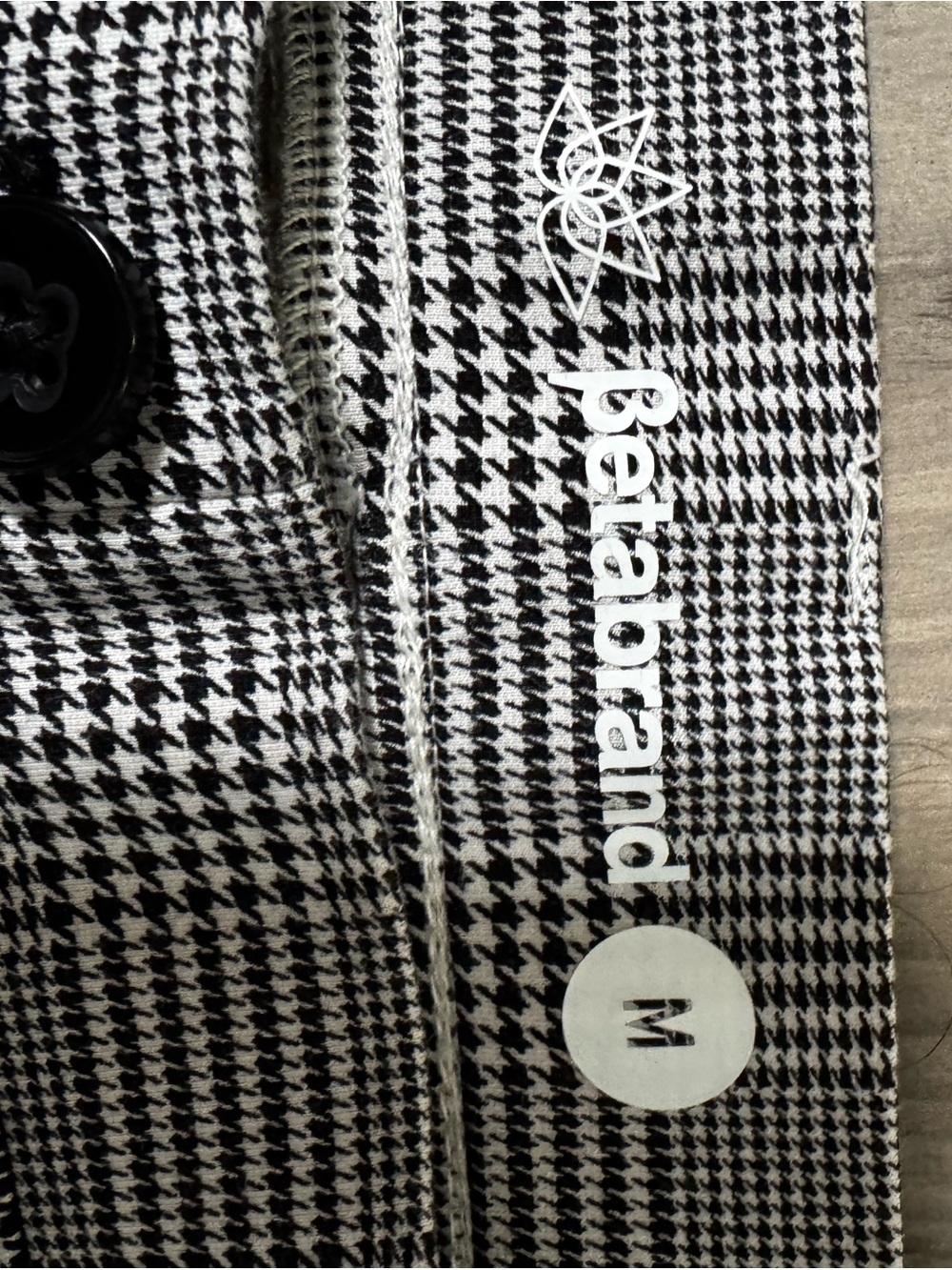 Betabrand Gray Plaid Boot Cut Pants - Picture 4 of 12